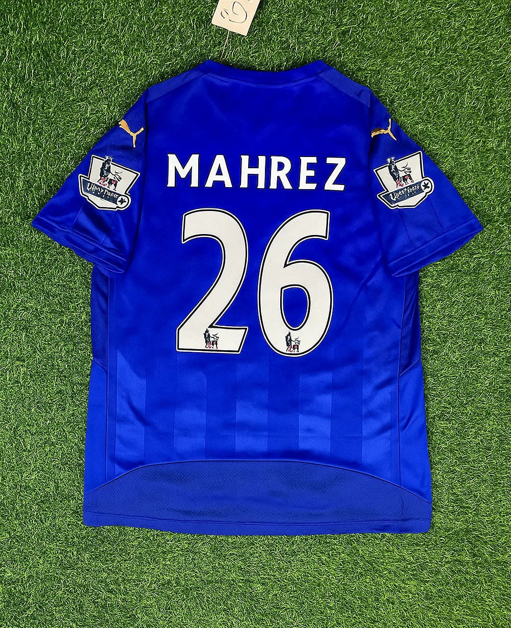 Riyad Mahrez - Leicester City 2015/16 Retro Kit Jersey Maillot