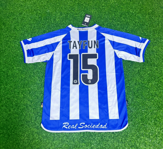Tayfun Korkut Real Sociedad 2002/2003 Retro Football Jersey