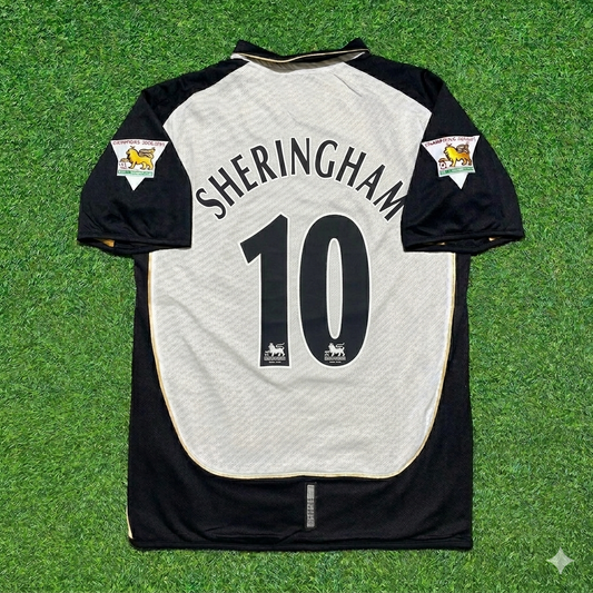 Teddy Sheringham #10 Manchester United 2001-2002 Reversible Retro Jersey
