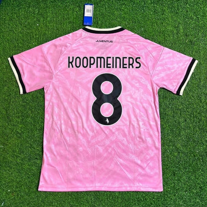 Teun Koopmeiners #8 Juventus 2026/2027 New Season Away Pink Football Jersey