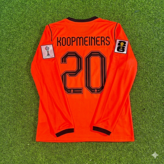 Teun Koopmeiners #20 Netherlands 2026 World Cup Home Long Sleeve Football Jersey