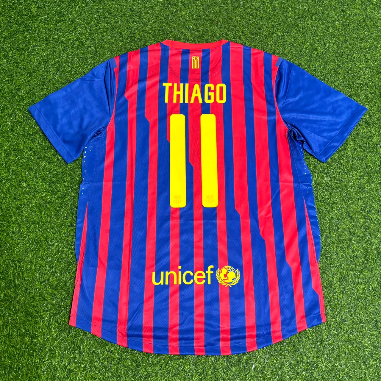 Thiago Alcantara Barcelona 2011/2012 Retro Home Football Jersey