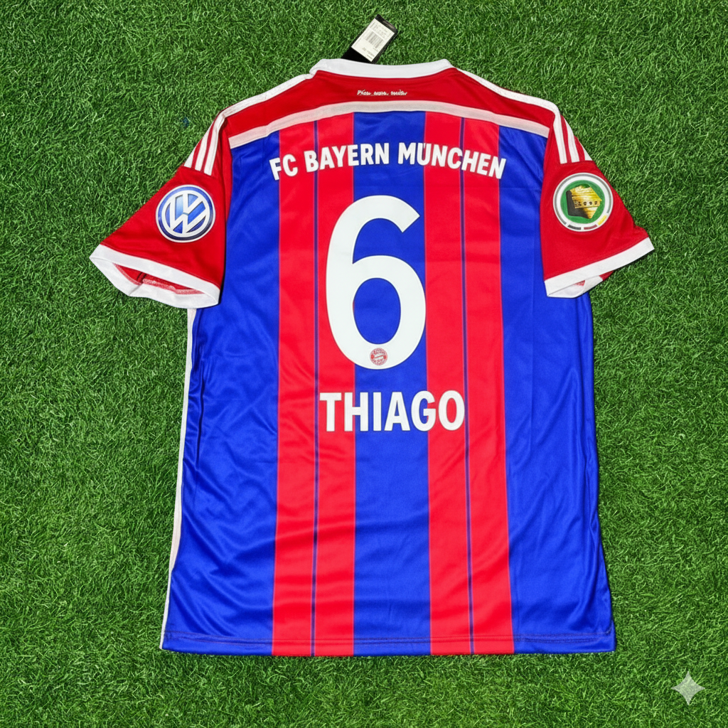 Thiago Alcantara Bayern Munich 2014-2015 Trikot Kit Jersey Soccer Shirt