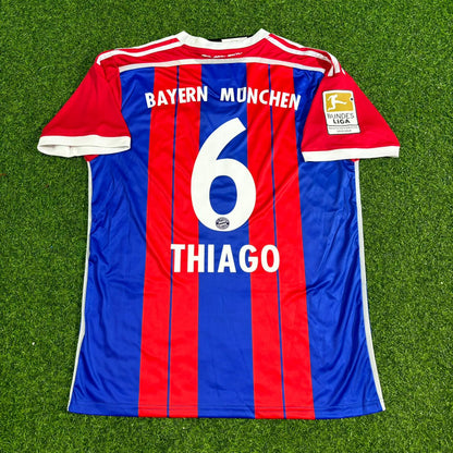 Thiago Alcantara #6 Bayern Munich 2014 2015 Home Retro Jersey