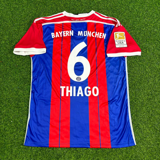 Thiago Alcantara #6 Bayern Munich 2014 2015 Home Retro Jersey