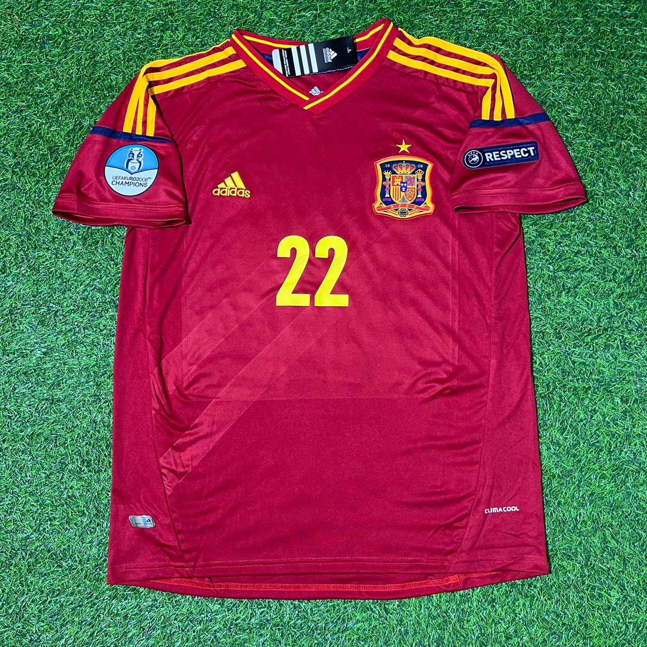 Thiago Alcantara Spain EURO 2012 Final Retro Football Jersey Kit
