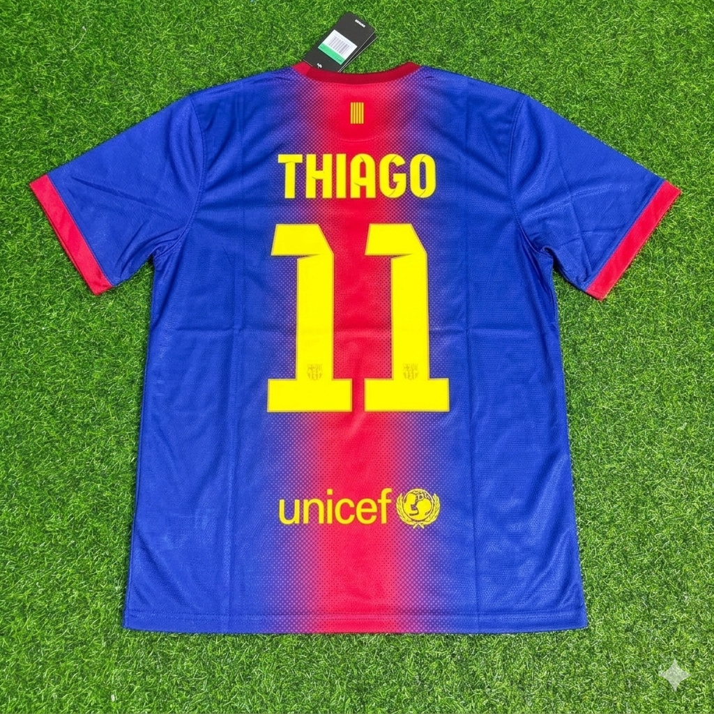 Thiago Alcantara Barcelona 2012/2013 Retro Home Football Jersey