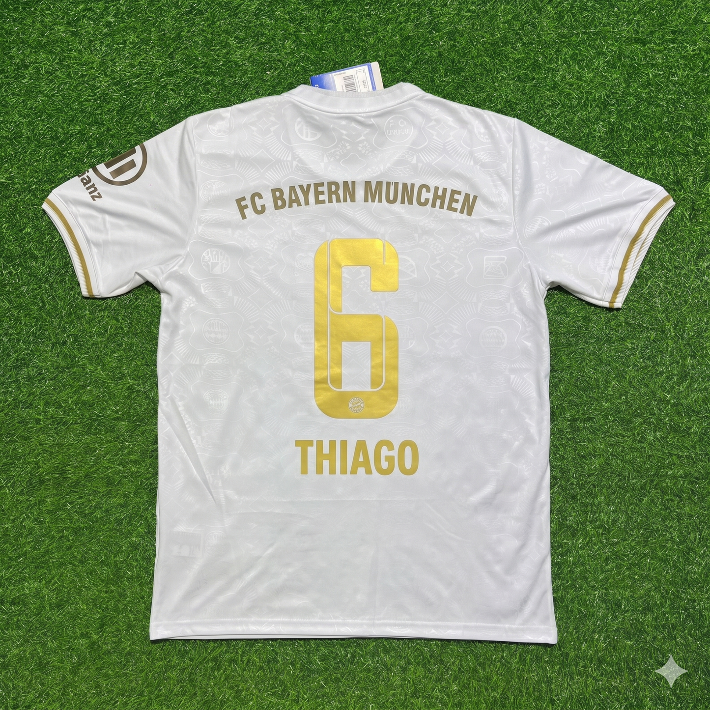Thiago Alcantara #6 Bayern München 125 Years Anniversary Special-Edition White Jersey