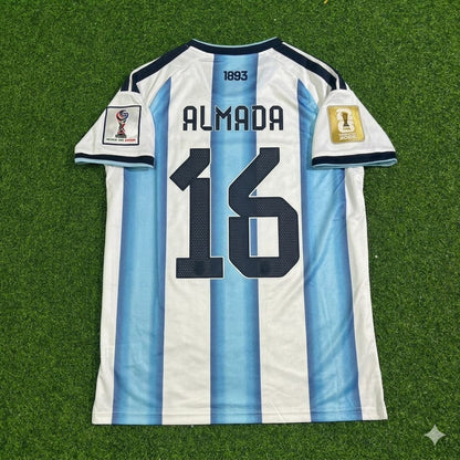 Thiago Almada Argentina 2026 World Cup Football Jersey Kit