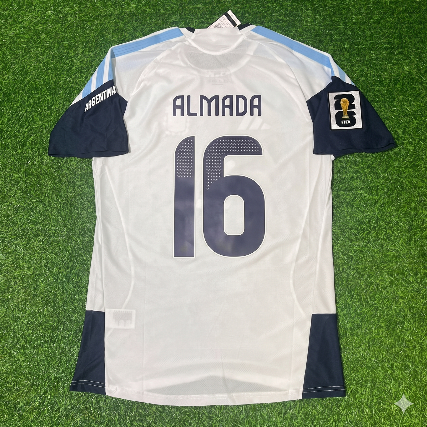Thiago Almada Argentina 2026 World Cup White Player Version New Season Football Jersey Kit