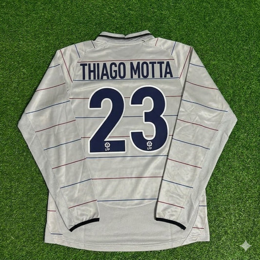 Thiago Motta #23 Barcelona 2003 2004 Away Long Sleeve Retro Football Jersey Kit