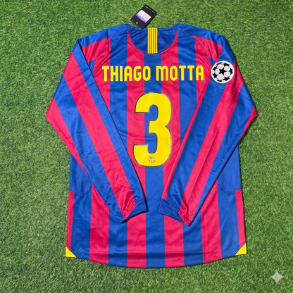 Thiago Motta Barcelona 2006 Final Retro Football Jersey