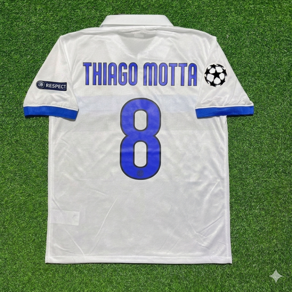Thiago Motta Inter 2009/2010 White Retro Football Jersey