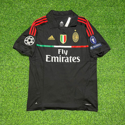 Thiago Silva 33 - Milan Third Kit 2011/12 Retro Kit Jersey Maillot Trikot Soccer Shirt