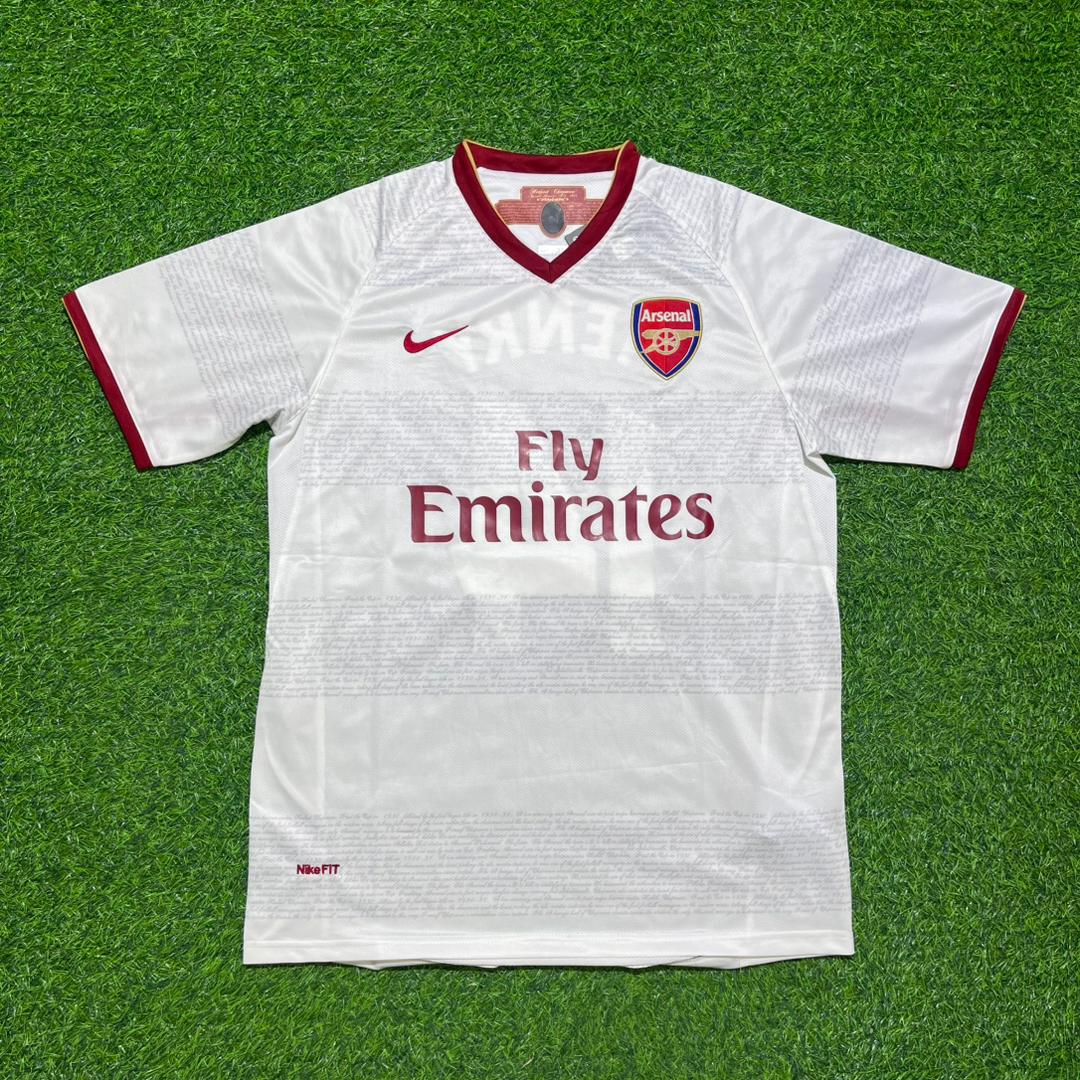 Patrick Vieira #4 Arsenal 2004 2005 Away Retro White Jersey