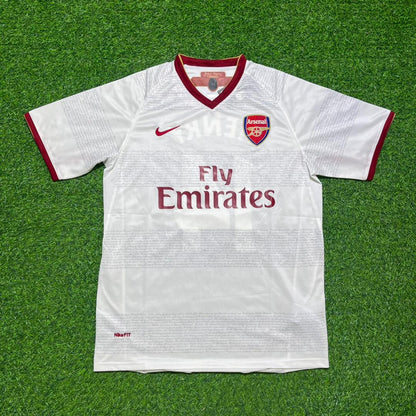 Patrick Vieira #4 Arsenal 2004 2005 Away Retro White Jersey