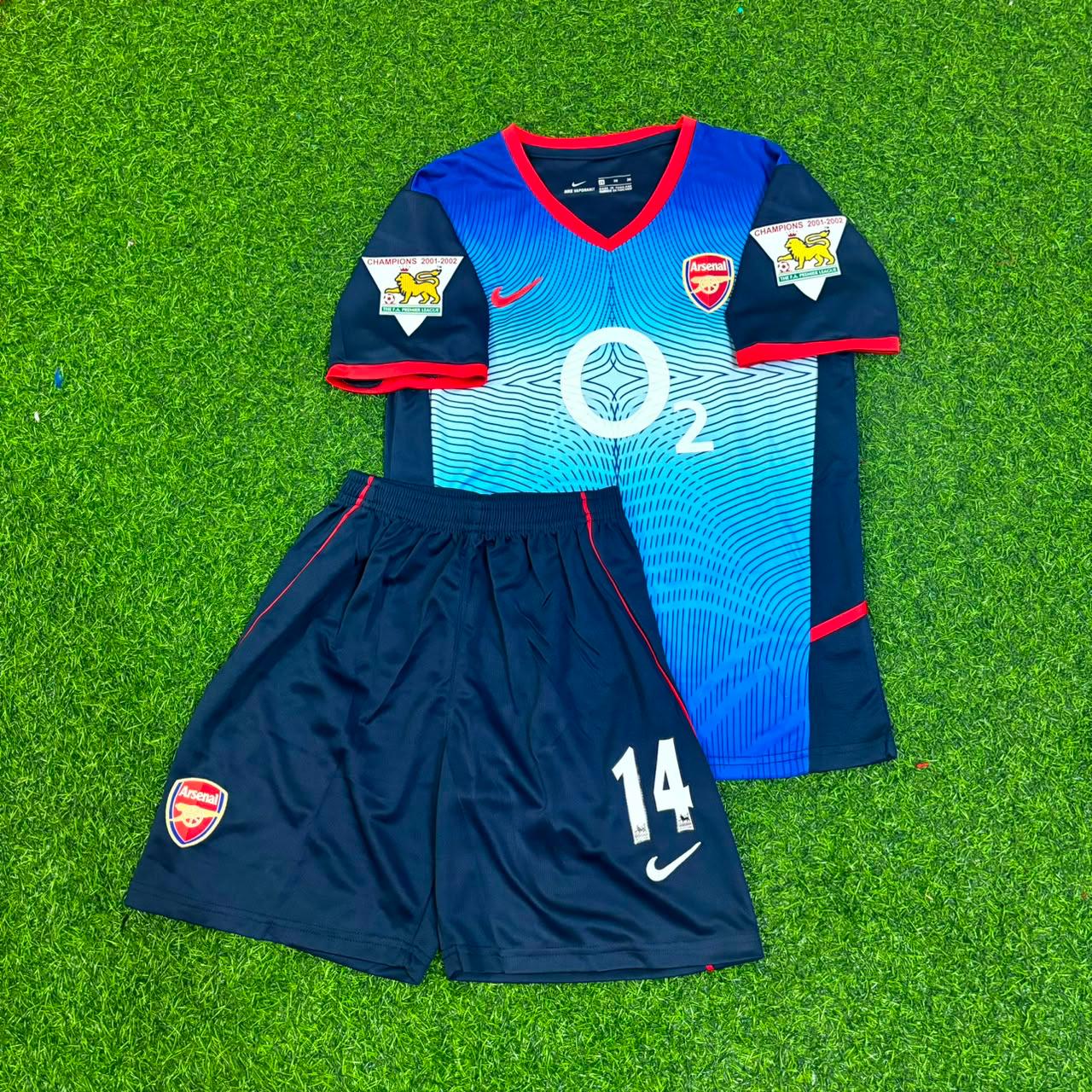 Thierry Henry 14 - Arsenal 2002/2004 KIDS Retro Kit Jersey Trikot Maillot Soccer Shirt