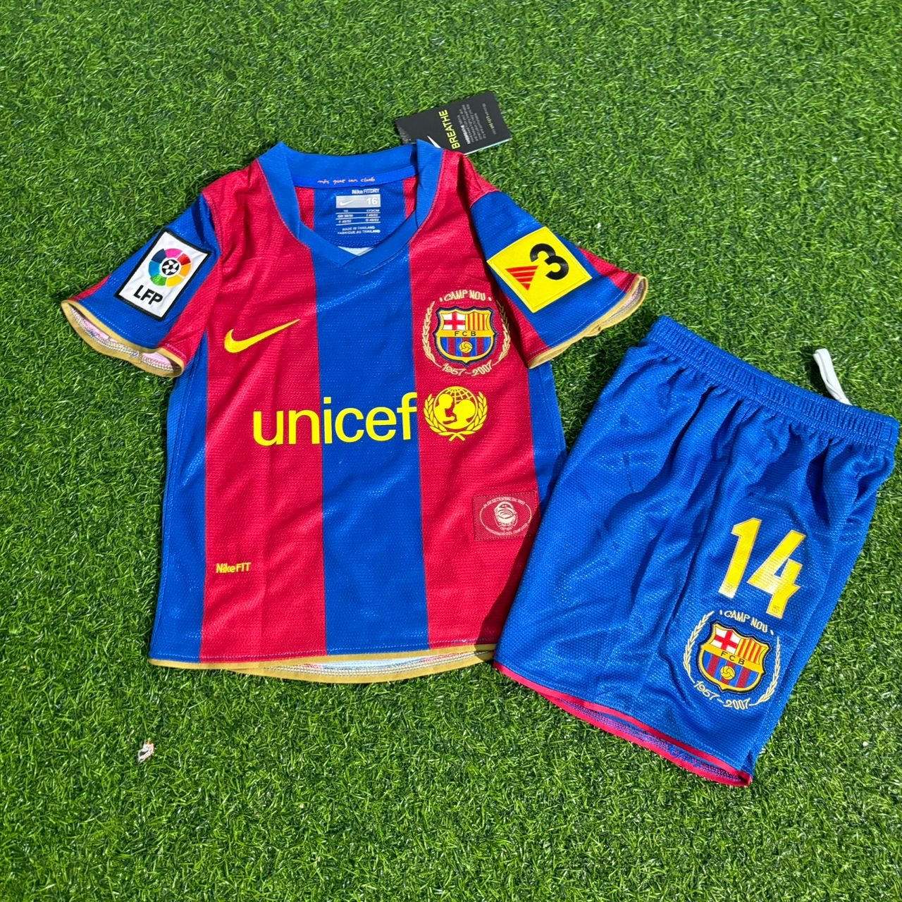 Thierry Henry Barcelona 2007/2008 Retro KIDS Football Jersey