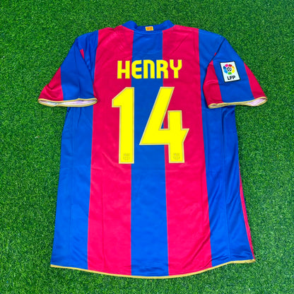 Thierry Henry Barcelona 2007 2008 Retro Jersey Maillot Trikot Maglia