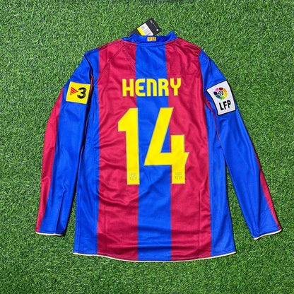 Thierry Henry Barcelona 2007 Retro Football Jersey