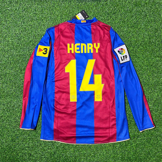 Thierry Henry Barcelona 2007 Retro Football Jersey
