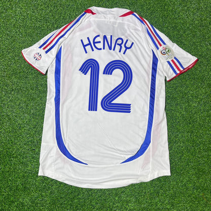 Thierry Henry France 2006 World Cup Final White Retro Kit – | Trikot | Maillot