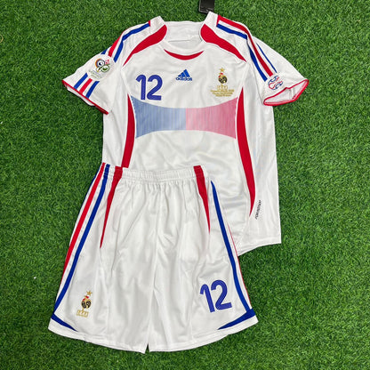 Thierry Henry France 2006 World Cup Retro Kids Football Jersey Kit