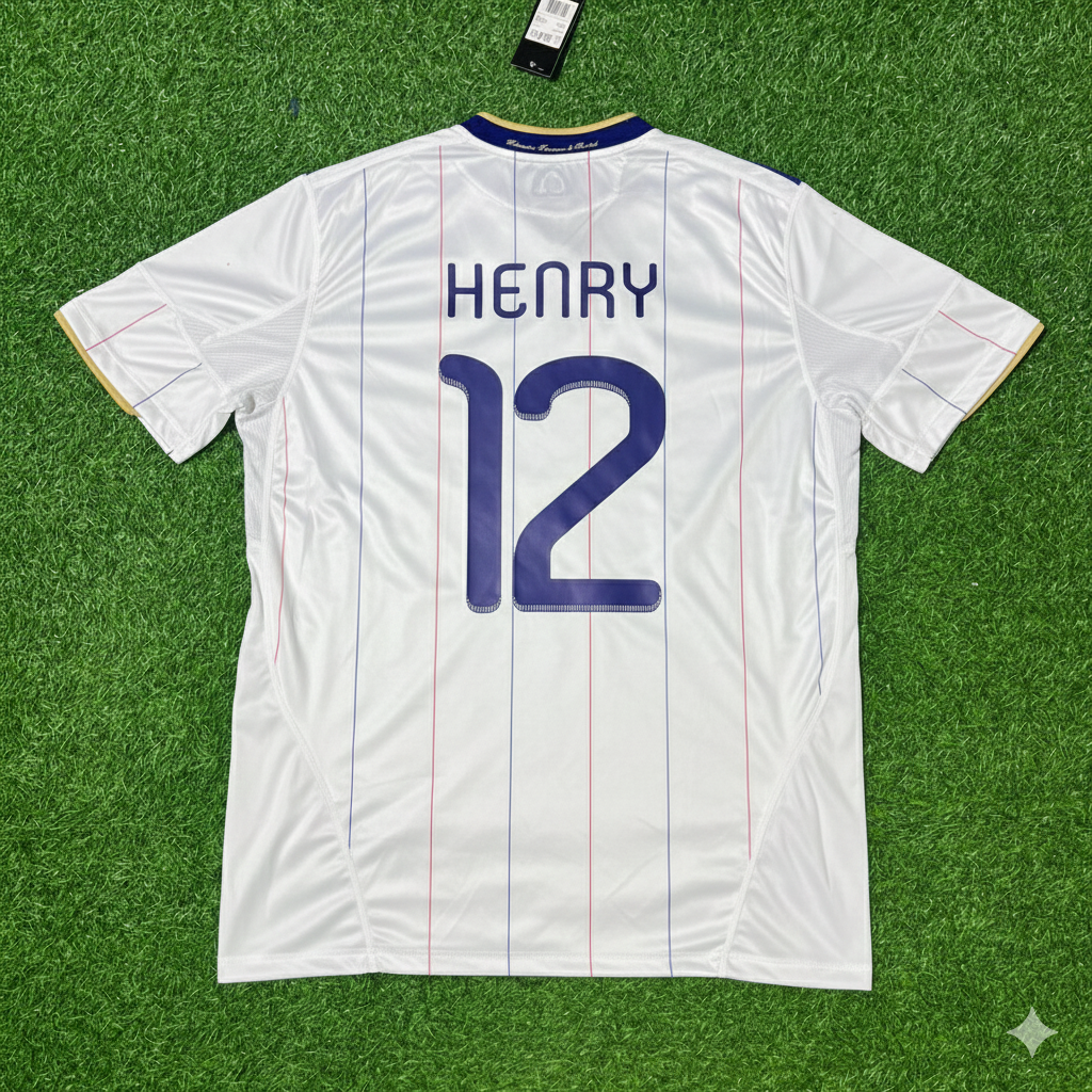 Thierry Henry France EURO 2004 Retro Football Jersey Kit