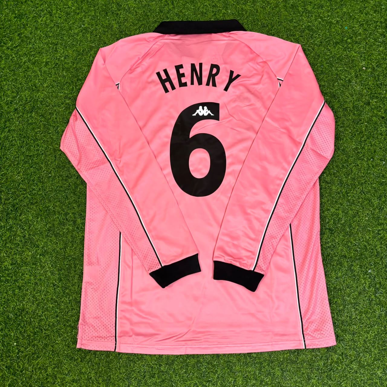 Thierry Henry #6 Juventus 1995 Pink Maglia Kit Jersey Trikot Maillot