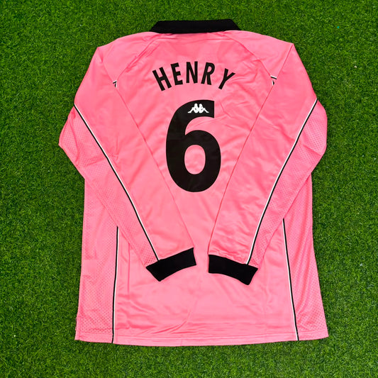Thierry Henry #6 Juventus 1995 Pink Maglia Kit Jersey Trikot Maillot