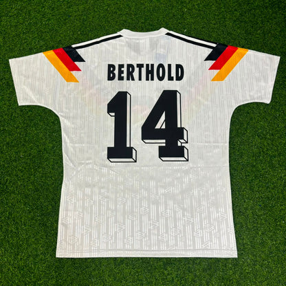 Thomas Berthold Deutschland 1990 FIFA Fussball-Weltmeisterschaft Retro Trikot-Set