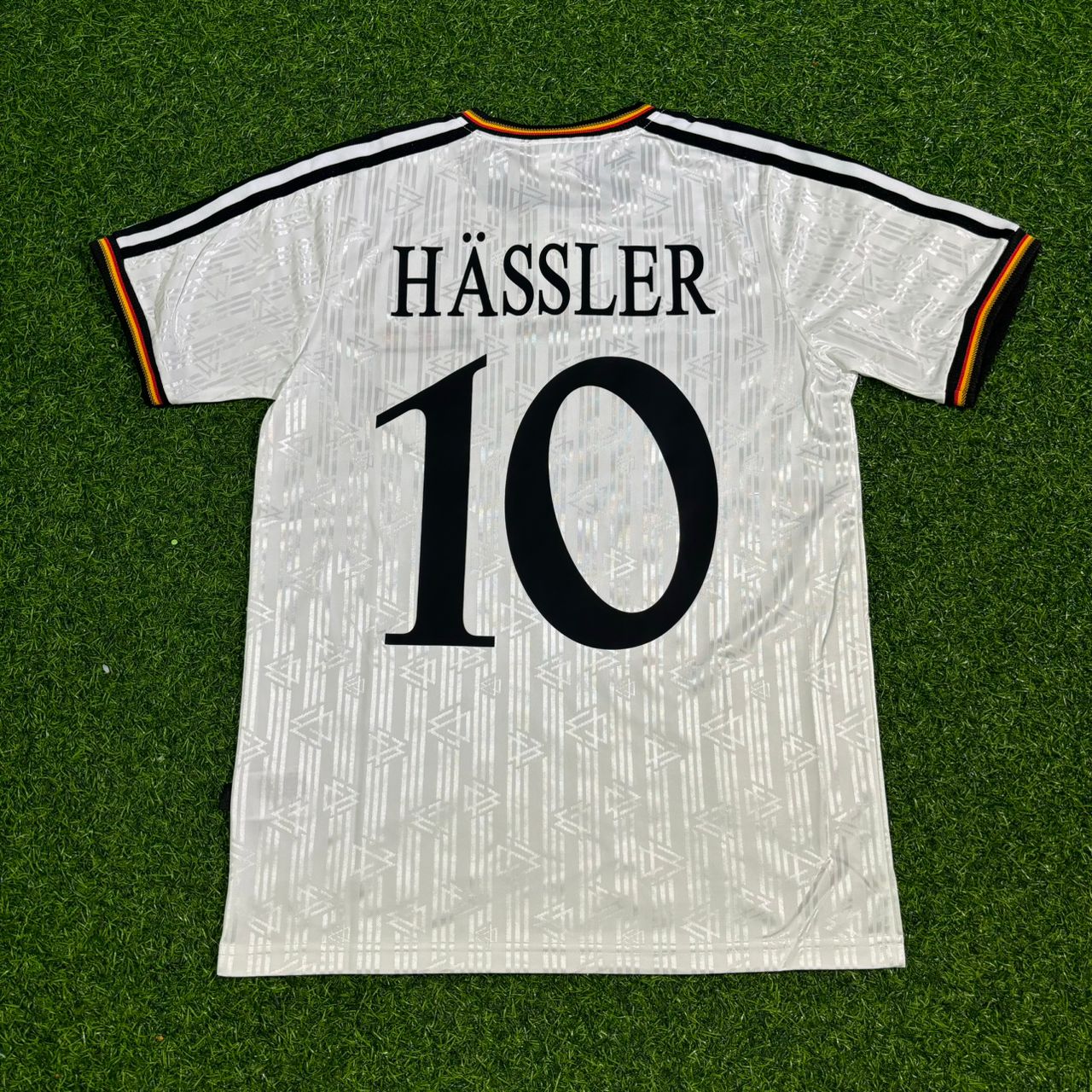 Thomas Häẞler Haessler Deutschland EM 1996 Finale Heim Retro Fußballtrikot Set