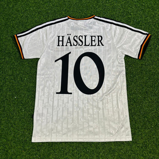 Thomas Häẞler Haessler Deutschland EM 1996 Finale Heim Retro Fußballtrikot Set