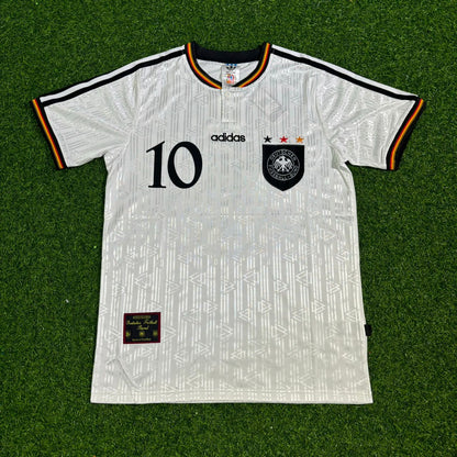 Thomas Häẞler Haessler Deutschland EM 1996 Finale Heim Retro Fußballtrikot Set