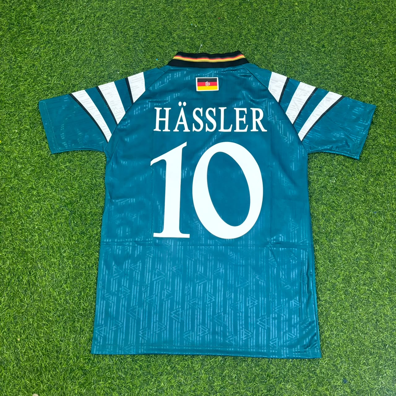 Thomas Hässler Germany Deutschland EURO 1996 Retro Jersey Trikot Soccer Shirt