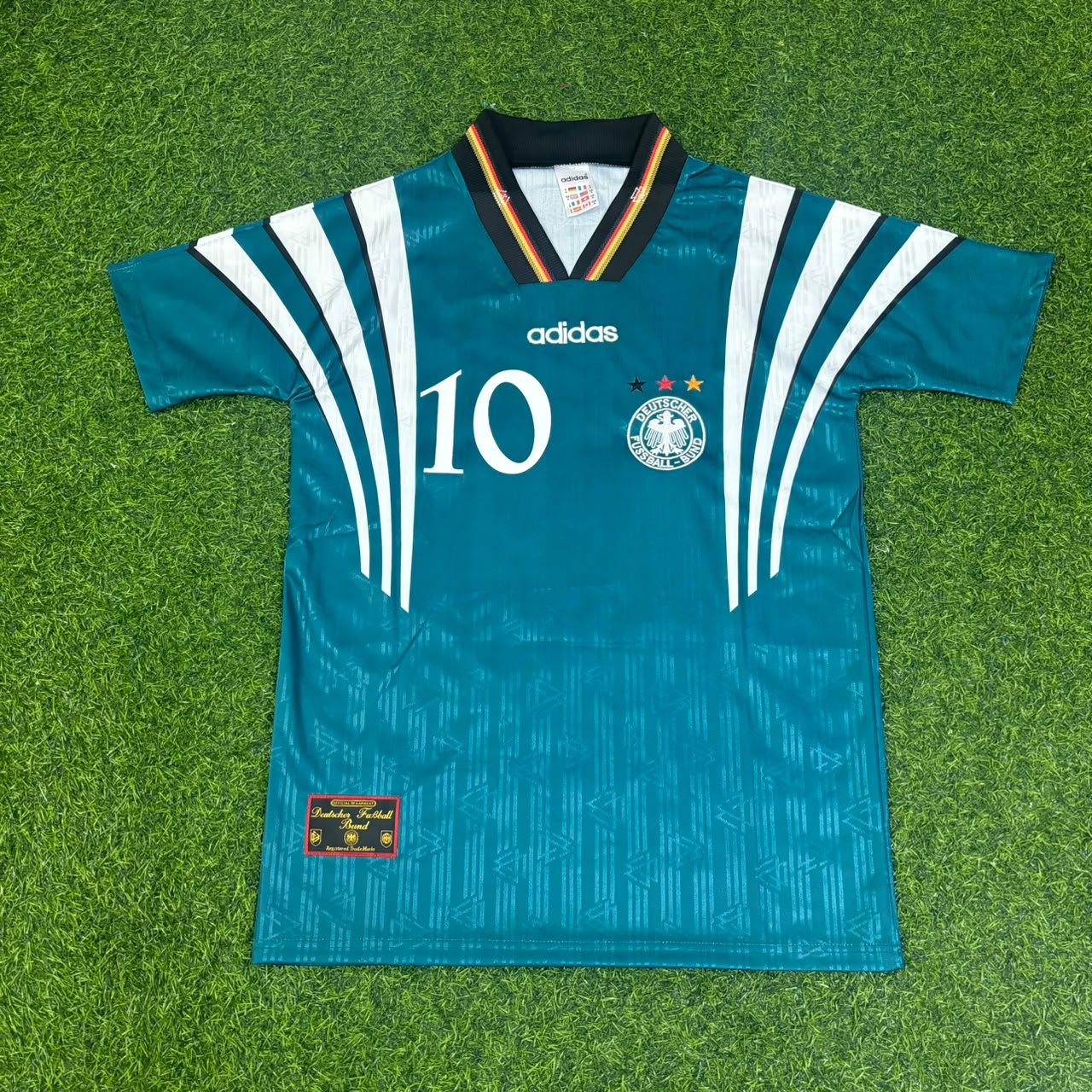 Thomas Hässler Germany Deutschland EURO 1996 Retro Jersey Trikot Soccer Shirt