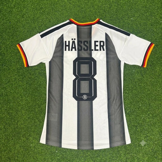 Thomas Hässler Germany Stripe Special Edition Black White Jersey Trikot Maillot