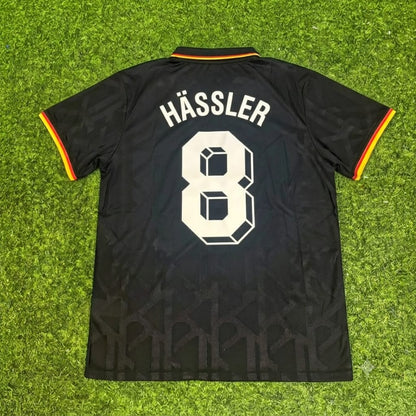 Thomas Hässler Germany Black Polo Retro Commemorative Jersey