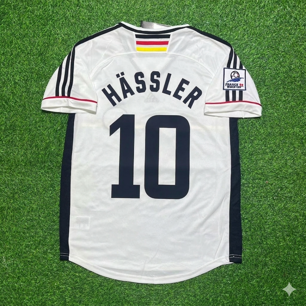 Thomas Hässler Deutschland 1998 Weltmeisterschaft Retro Fußballtrikot