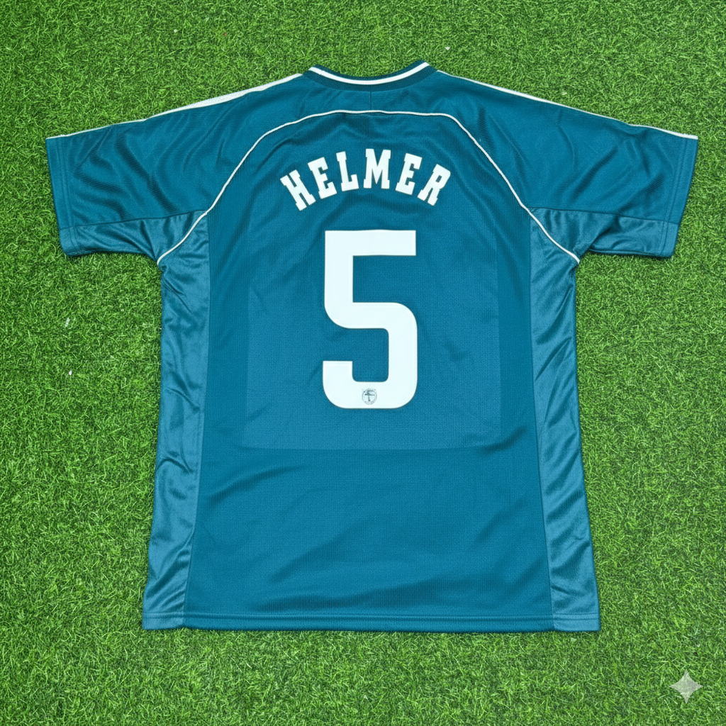 Thomas Helmer Germany 1998 World Cup Away Retro Football Jersey