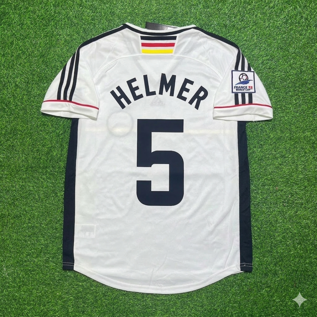 Thomas Helmer Deutschland 1998 Weltmeisterschaft Retro Fußballtrikot