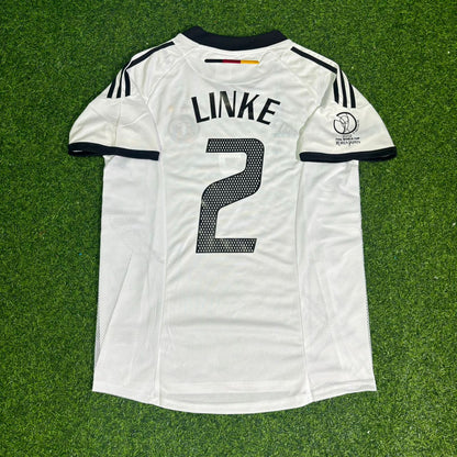 Thomas Linke #2 Deutschland 2002 World Cup Heim Retro Trikot