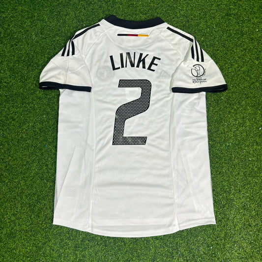 Thomas Linke #2 Deutschland 2002 World Cup Heim Retro Trikot