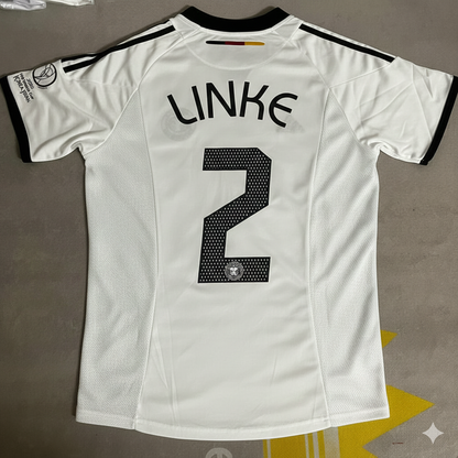 Thomas Linke Germany Deutschland 2002 World Cup Japan Korea White Retro Jersey Trikot