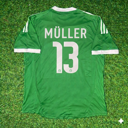 Thomas Müller Germany EURO 2012 Green Retro Football Jersey