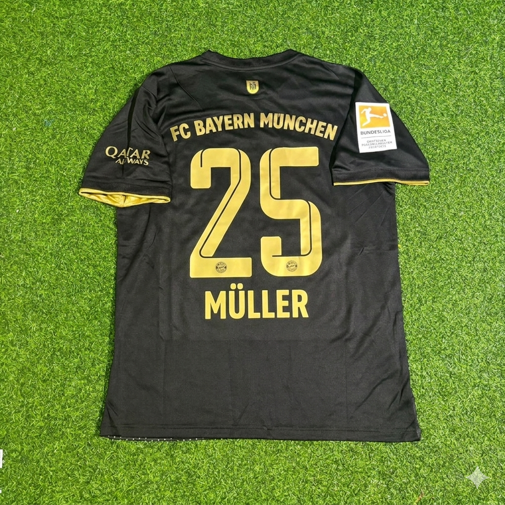 Thomas Müller Bayern Munich 2021-2022 Away Football Jersey