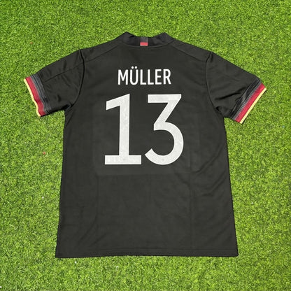 Thomas Müller #13 Germany Black Retro Football Jersey