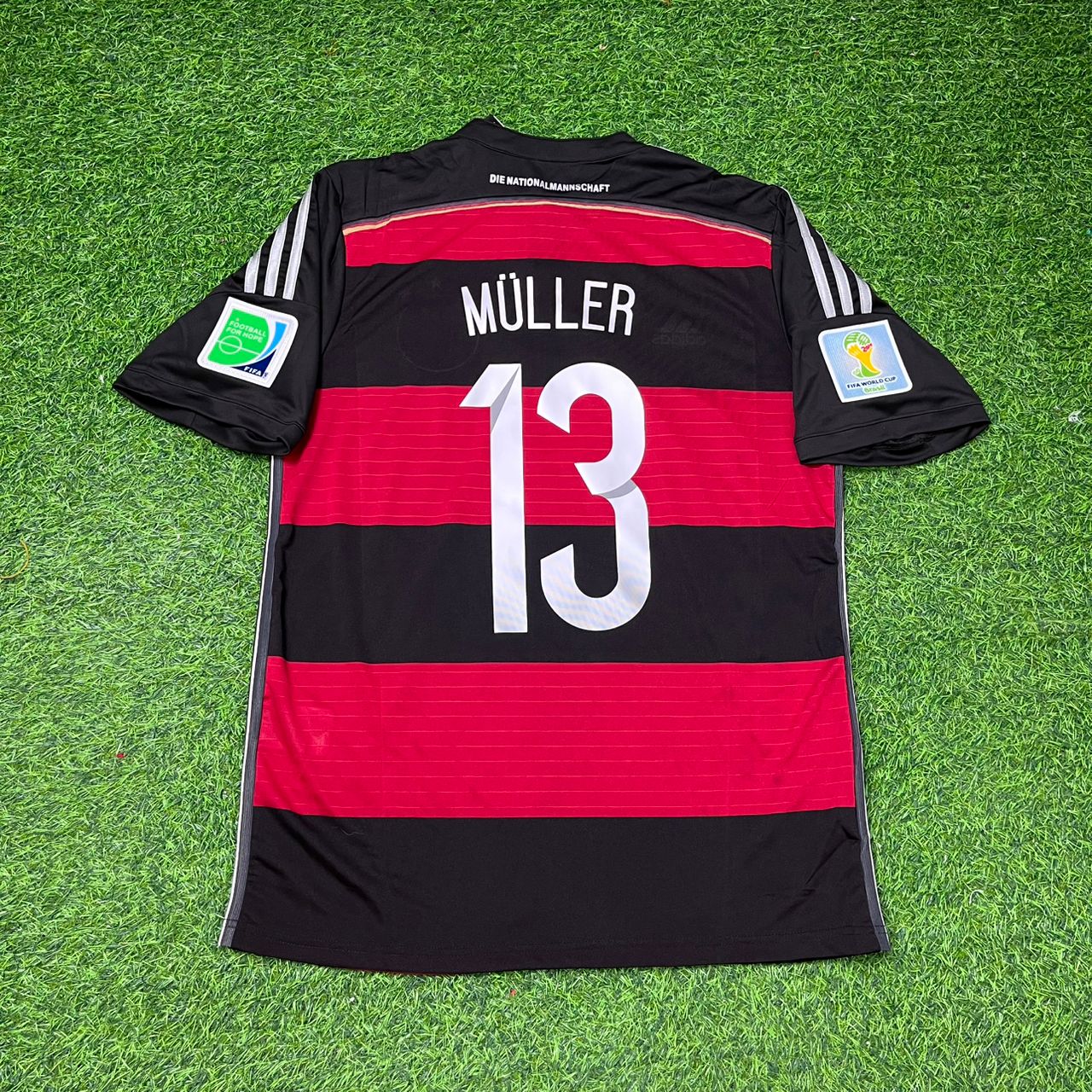 Thomas Müller Germany Deutschland 2014 World Cup Brazil Black Red Retro Jersey Trikot Soccer Shirt