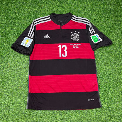 Thomas Müller Germany Deutschland 2014 World Cup Brazil Black Red Retro Jersey Trikot Soccer Shirt