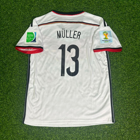 Thomas Müller 13 Germany 2014 World Cup Final Retro Jersey